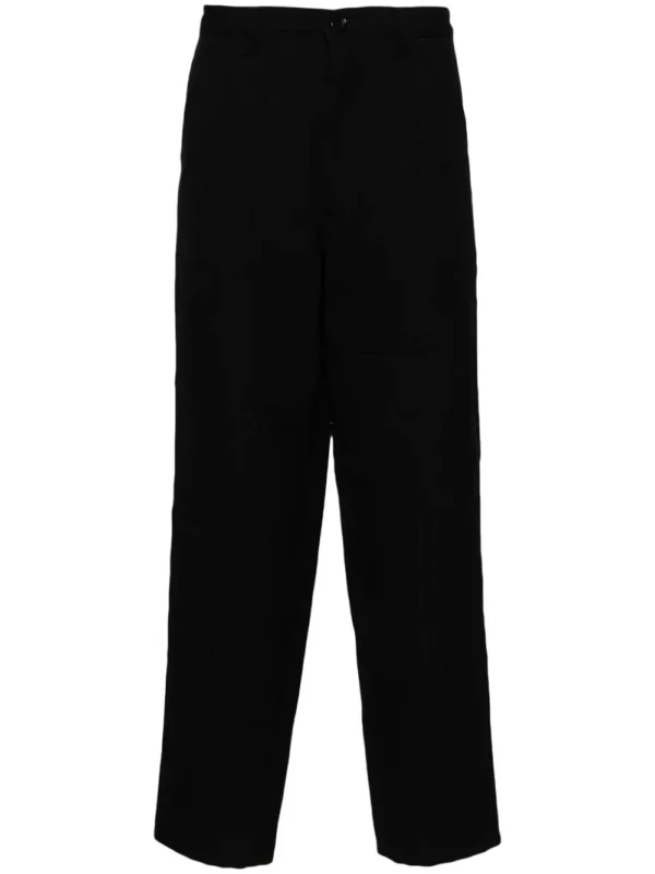 panelled wool tapered trousers