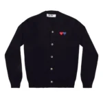PLAY MEN’S CARDIGAN WITH DOUBLE EMBLEMS NAVY