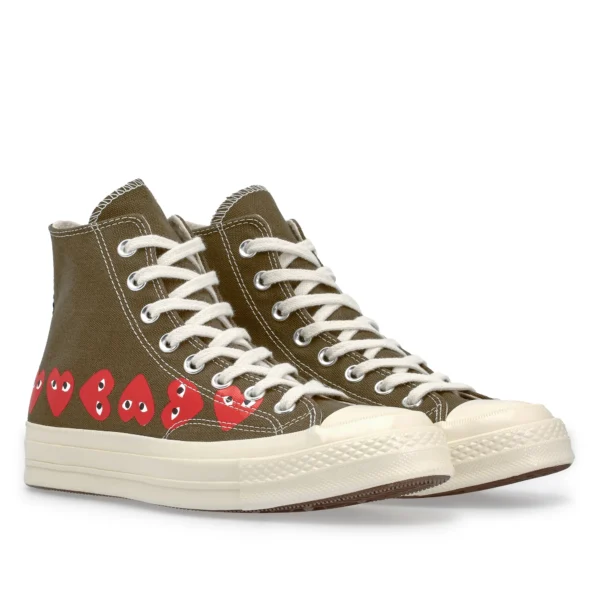 Multi Red Heart Chuck Taylor All Star ’70 High Sneakers